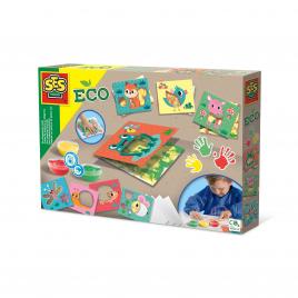 Set creativ cu acuarele pentru degetele si carduri eco