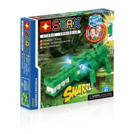 Set de constructie cu lumini si sunete stax - crocodil