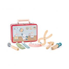 Set de joaca - trusa de dentist din lemn