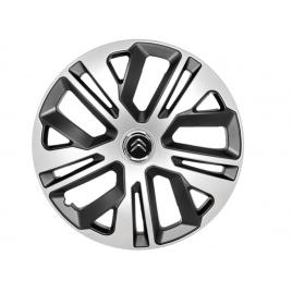 Set 4 capace roti 14`` raven gri-negru, compatibile cu citroen