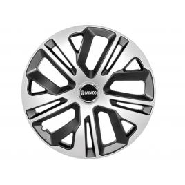 Set 4 capace roti raven gri-negru r14, pentru gama auto daewoo