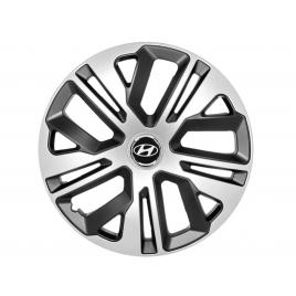 Set 4 capace roti 14`` raven gri-negru, compatibile cu hyundai