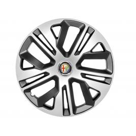Set 4 capace roti 14`` raven gri-negru, compatibile cu alfa romeo