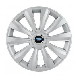 Set 4 capace roti, potrivite jantelor de r16, pentru ford, model delta cromat