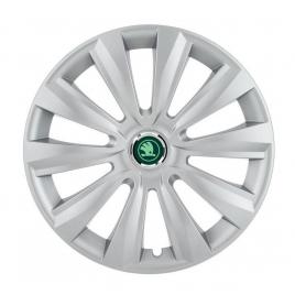 Set 4 capace roti autohelix msa® potrivite jantelor de 16 inch, pentru skoda