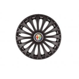 Set 4 capace roti dino negru r16 pentru gama auto alfa romeo