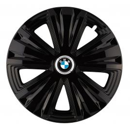 Set 4 capace roti glory negru r16 pentru gama auto bmw