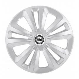 Set 4 capace roti terra gri r16, pentru fiat