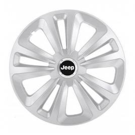 Set 4 capace roti terra gri r16, pentru jeep