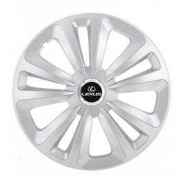 Set 4 capace roti terra gri r16, pentru lexus