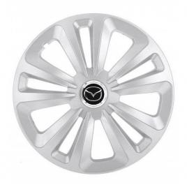 Set 4 capace roti terra gri r16, pentru mazda
