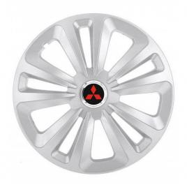 Set 4 capace roti terra gri r16, pentru mitsubishi