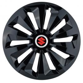 Set 4 capace roti fox negru r16 pentru gama auto suzuki