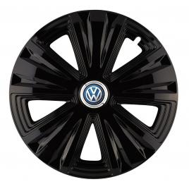 Set 4 capace roti glory negru r16 pentru gama auto volkswagen