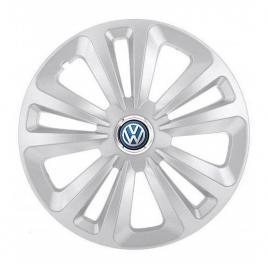 Set 4 capace roti terra gri r16, pentru volkswagen