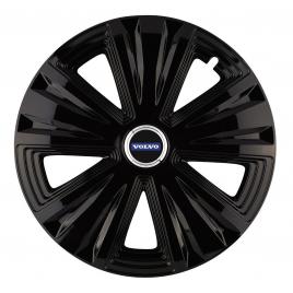 Set 4 capace roti glory negru r16 pentru gama auto volvo