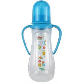 Biberon cu manere decorat tetina silicon 275ml