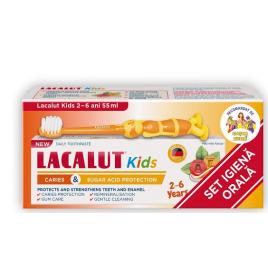 Lacalut kids 2-6 ani pasta dinti 55ml + periuta