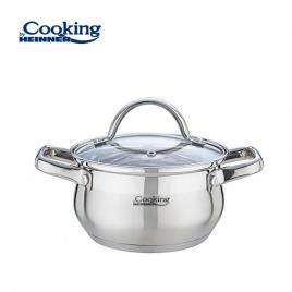 Semioala inox+capac 18x10.5cm,2.6l,amira