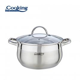 Semioala inox+capac 24x13.5cm,6.1l,amira