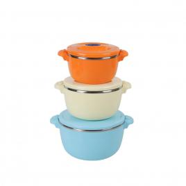 Set 3 caserole termice 2+4+6l,belly blue