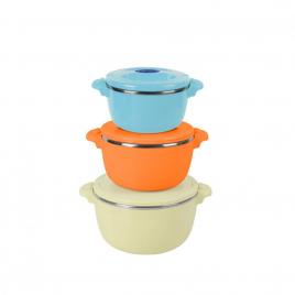 Set 3caserole termice 2+4+6l,belly beige