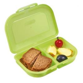 Cutie plastic sandwich 2 compartimente verde