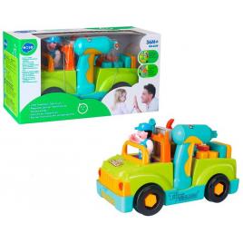Camionul plin cu scule al micului mecanic cu lumini si sunete