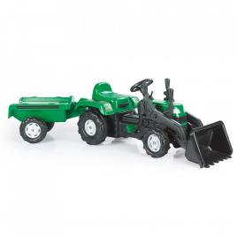 Tractor excavator cu pedale si remorca ranchero 171cm - dolu