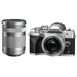 Olympus e-m10 iv 1442 ez pancake double zoom kit slv/slv