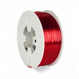 Verbatim 3d printer filament pet-g 2.85mm 1kg red transparent