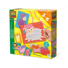 Set creativ - brodez animale pufoase