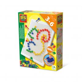 Set creativ mozaic - tabla compacta mozaic cu peg-uri colorate