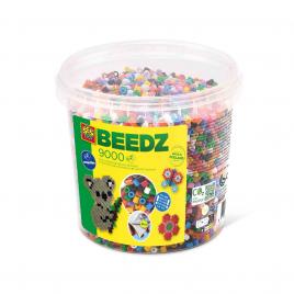 Set margele de calcat culori mixte beedz, in galeata 9000 bucati