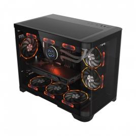 Carcasa 1stplayer gaming uv6 black