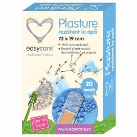Plasturi rezistenti la apa easycare 72x19 mm 20 buc/cut