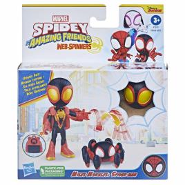 Spidey prietenii extraordinari set figurina miles morales spider man 10cm si