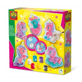 Set creativ pentru copii cu mulaj si pictura - baby unicorn
