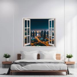 Folie imprimata color pentru decor perete locuinta, dimensiune 125 x 110cm,