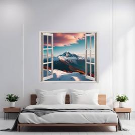 Folie imprimata color pentru decor perete locuinta, dimensiune 125 x 110cm,