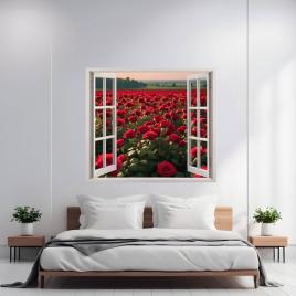 Folie imprimata color pentru decor perete locuinta, dimensiune 125 x 110cm,