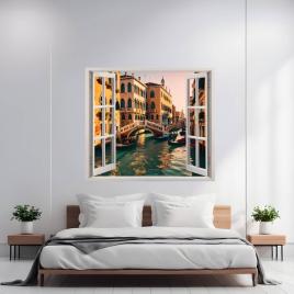 Folie imprimata color pentru decor perete locuinta, dimensiune 125 x 110cm,