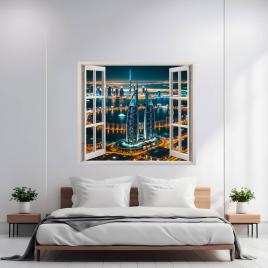 Folie imprimata color pentru decor perete locuinta, dimensiune 125 x 110cm,