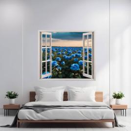 Folie imprimata color pentru decor perete locuinta, dimensiune 125 x 110cm,