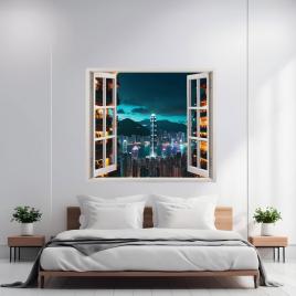Folie imprimata color pentru decor perete locuinta, dimensiune 125 x 110cm,