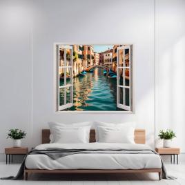 Folie imprimata color pentru decor perete locuinta, dimensiune 125 x 110cm,