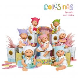 Papusa nines d'onil, colectia golosinas, in cutie, cu miros de vanilie, 26 cm