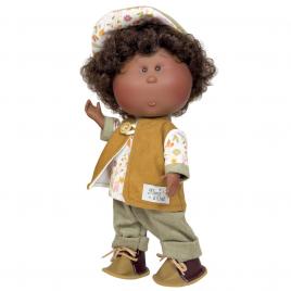 Papusa nines d'onil, colectia little mio, afro, in casuta, 23 cm