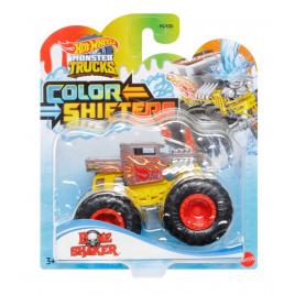 Hot wheels monster truck camion bone shaker cu culori schimbatoare scara 1:64