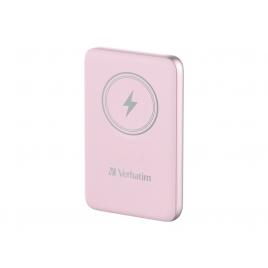 Power bank verbatim 10.000mah charge'n'go pinkmagnetic wireless